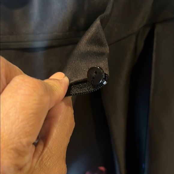 H&M Black A-Line Pleated Sateen Floral print skirt size 10 - Picture 12 of 16